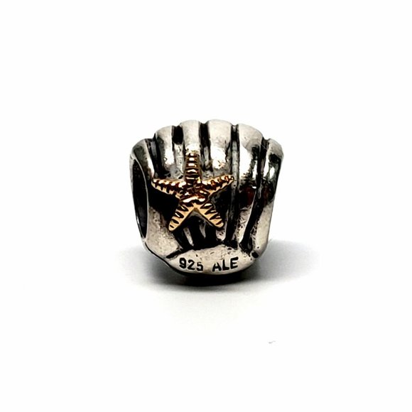 Pandora Sterling Silver/14K Gold Sea Shell Bead - Picture 3 of 6